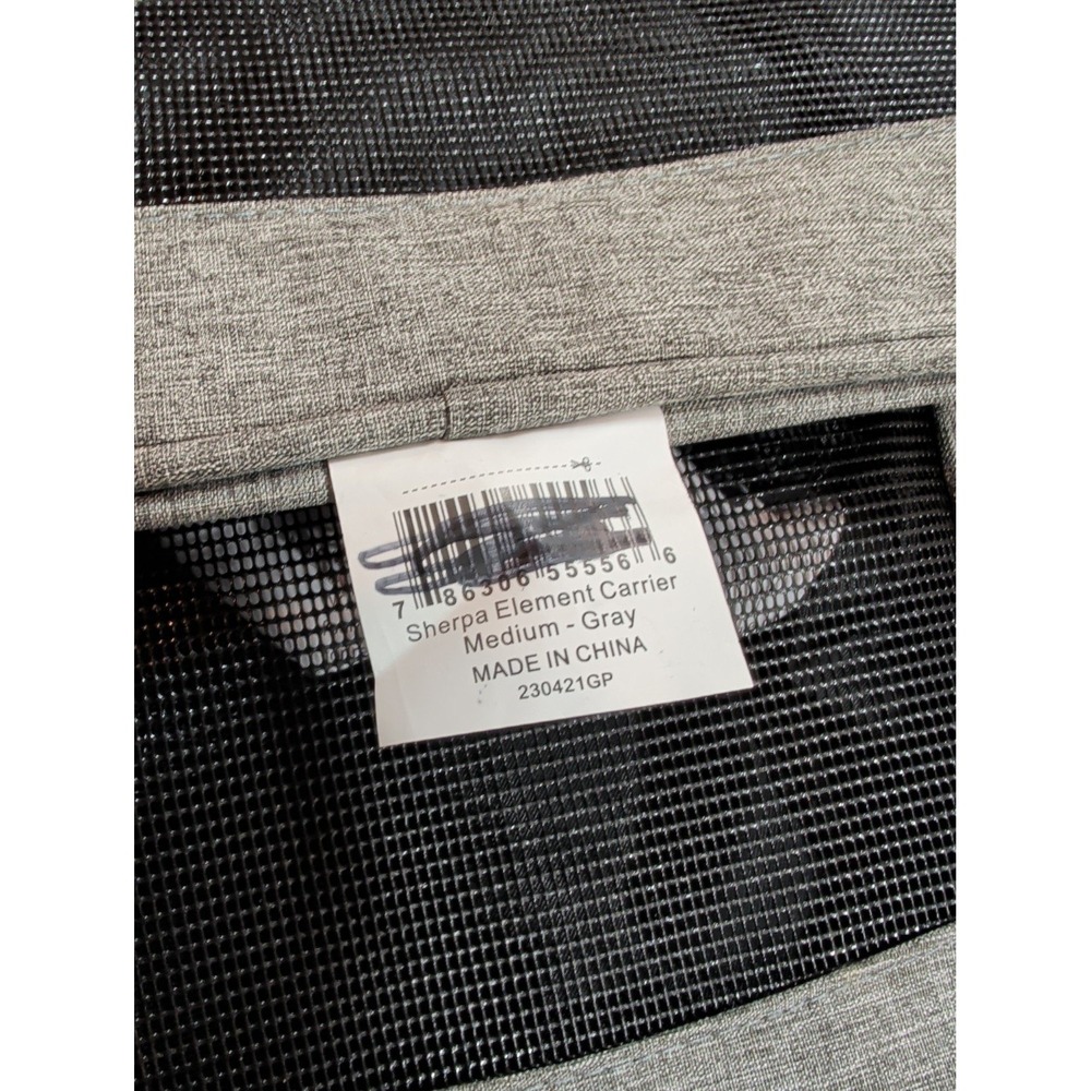 Sherpa Element Pet Carrier Medium Gray Airline Approved Travel Bag 16 lbs NWT - Picture 5 of 7